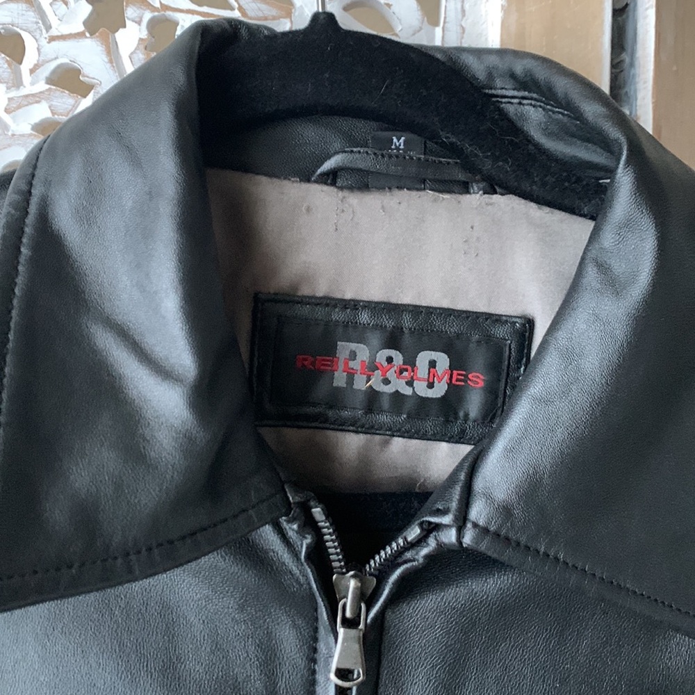 Black leather jacket - Picture 2 of 6
